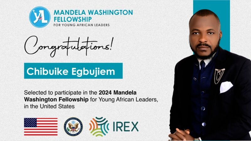 The Inspiring Journey of Chibuike Egbujiem: From YPMP to Mandela Washington Fellowship.